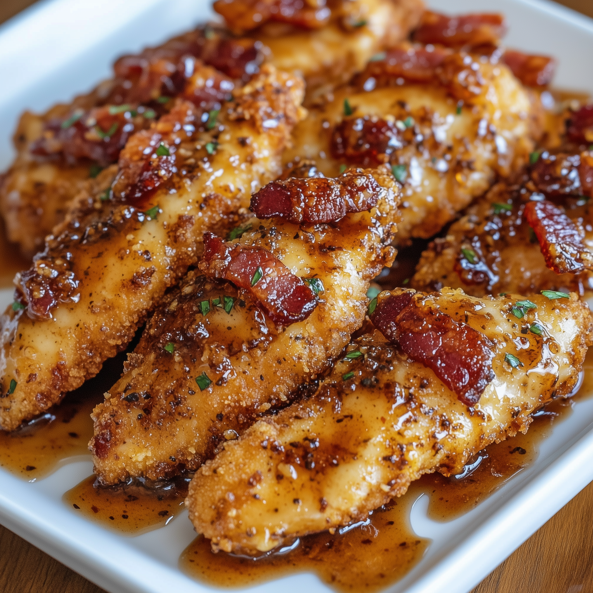 Maple Glazed Chicken with Crispy Bacon Recipe