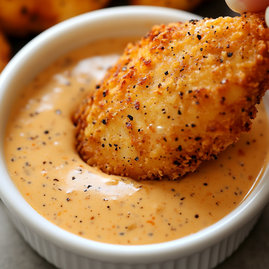 Cane’s sauce recipe served with fries and chicken tenders