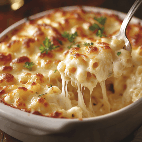 Four Cheese Baked Macaroni Gourmet Mastermind