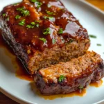 Air Fryer Meatloaf with Glazed Topping