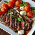 Balsamic Caprese Grilled Flank Steak