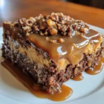 Caramel Turtle Poke Cake