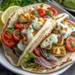 Halloumi & Roasted Veggie Pita Wraps