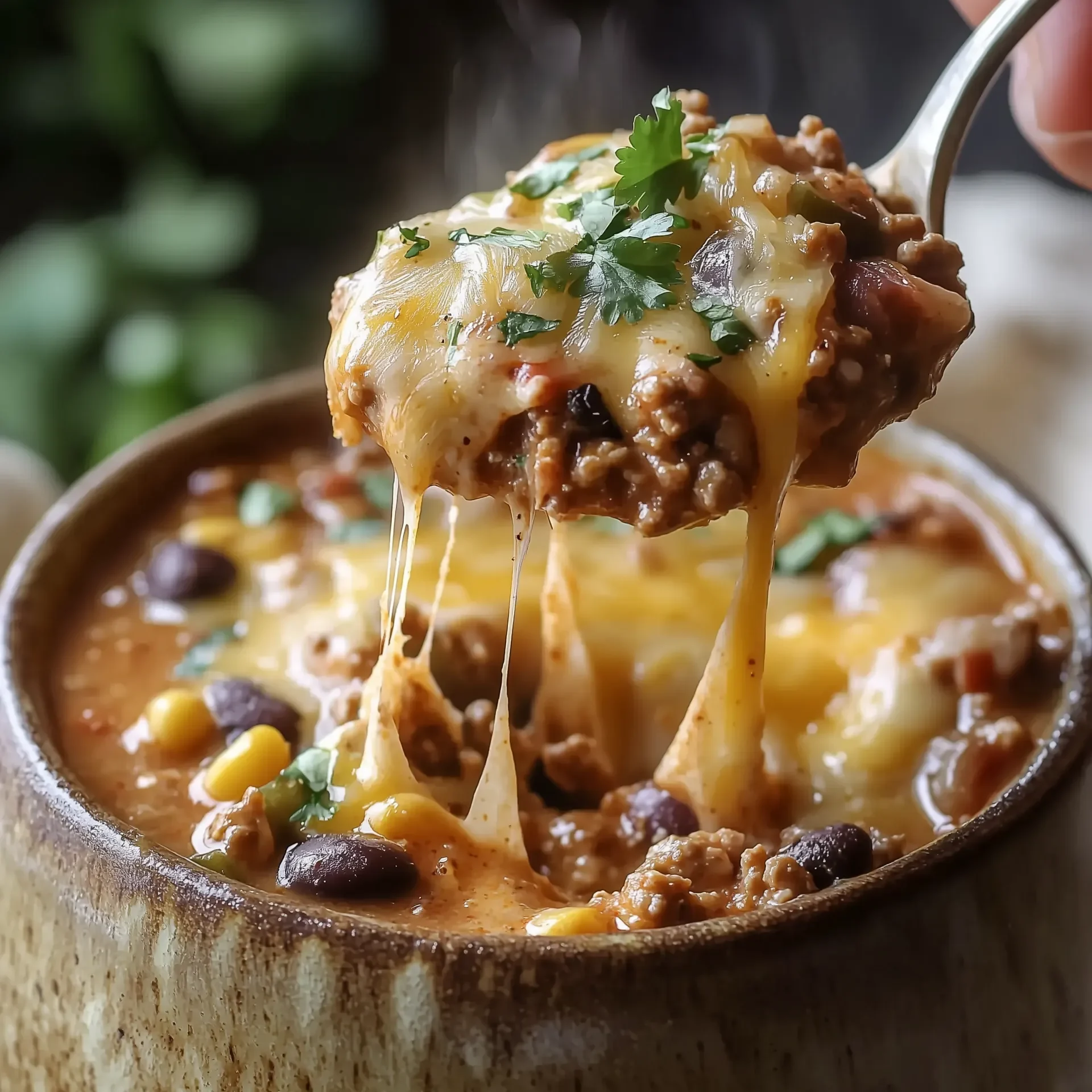 Cheesy Enchilada Chili