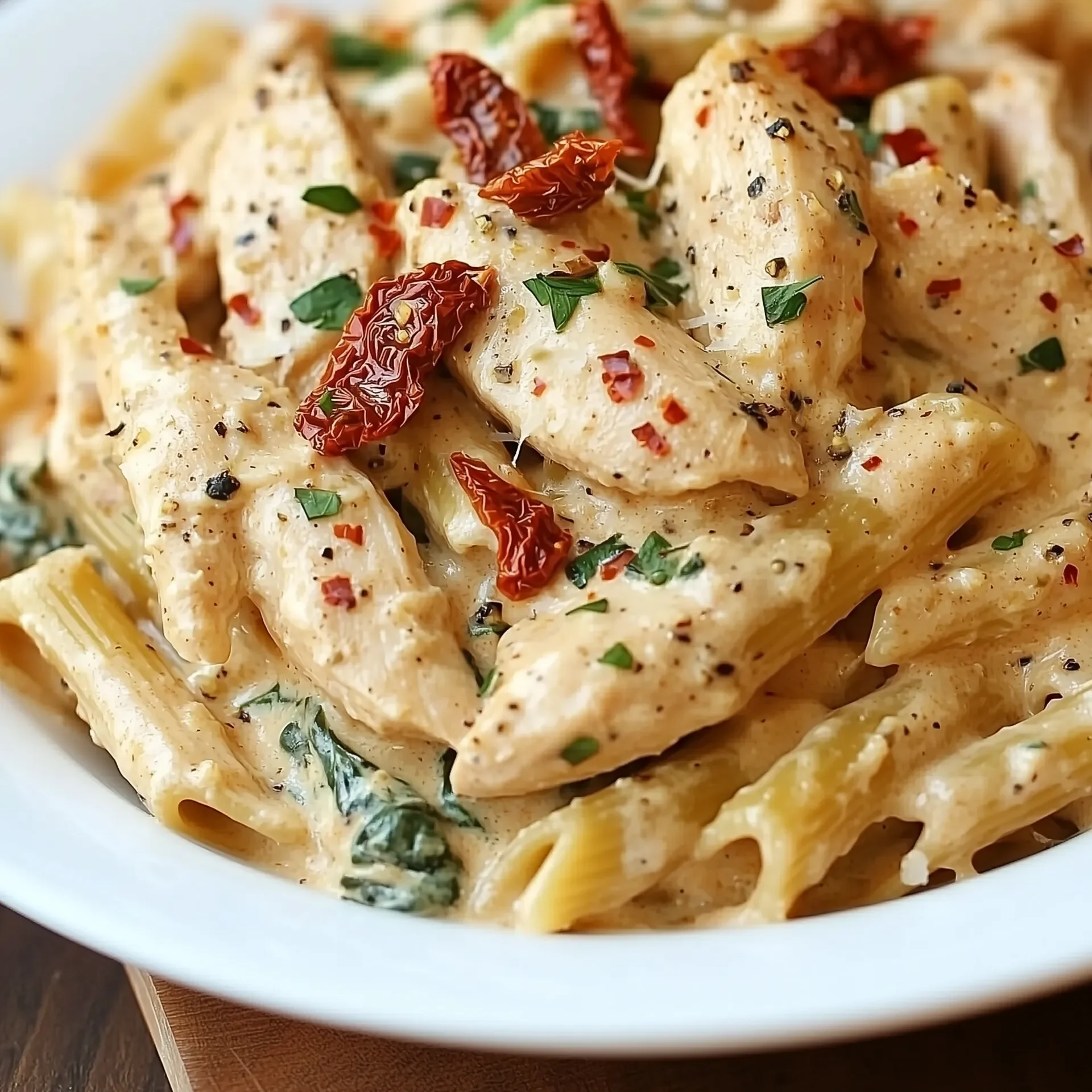 Creamy Garlic Parmesan Chicken Pasta