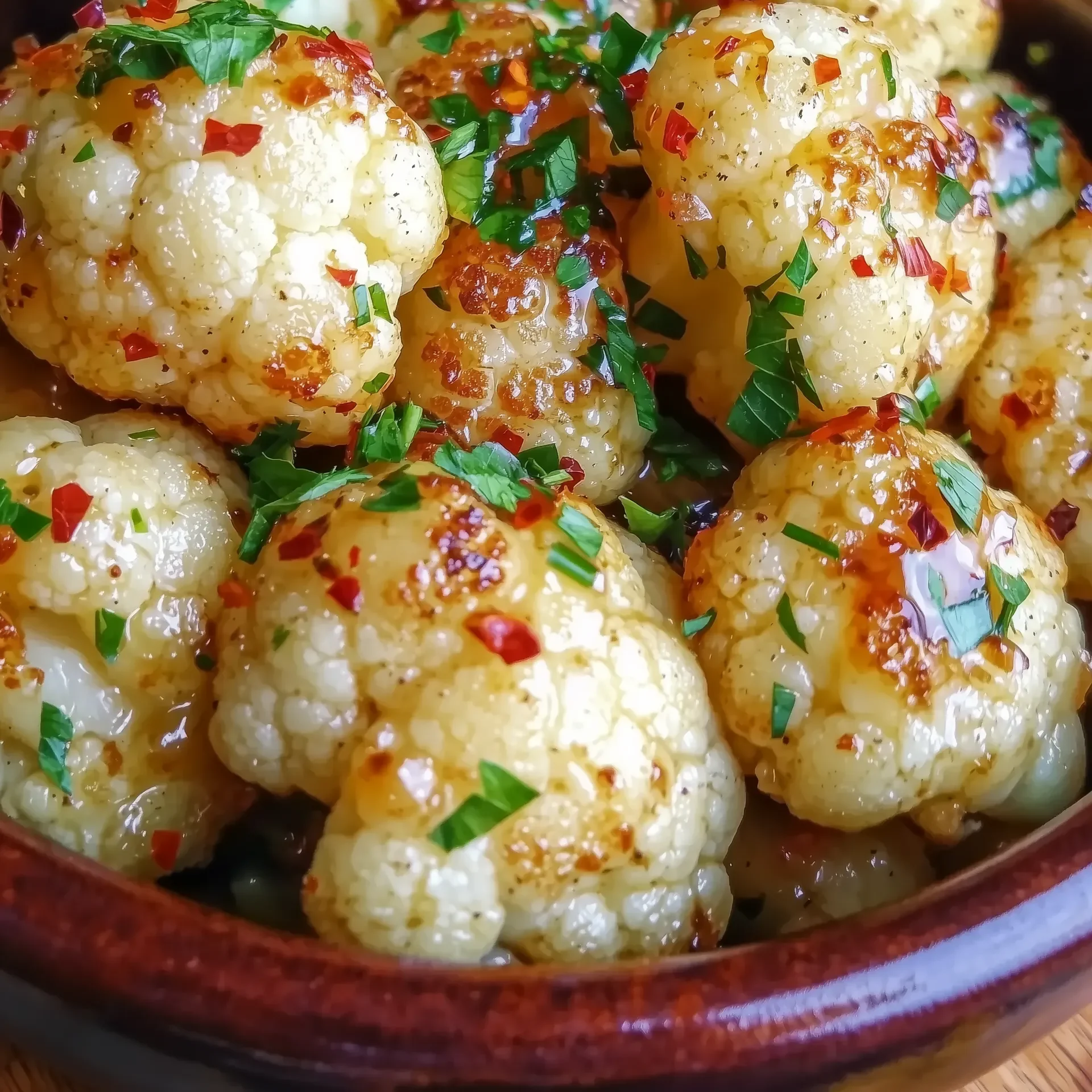 Miso Garlic Roasted Cauliflower