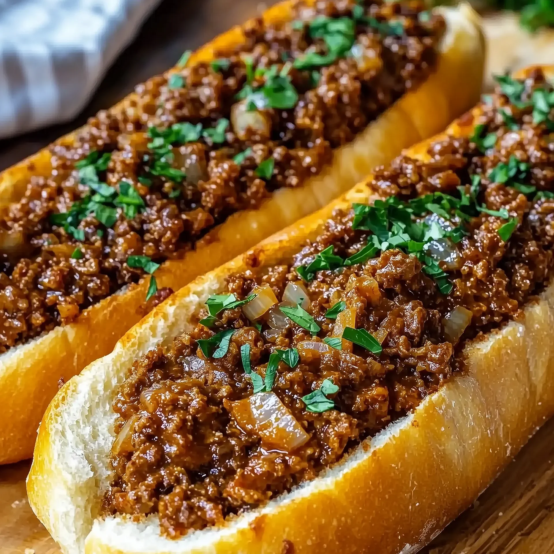 Stuffed Garlic Bread Sloppy Joes