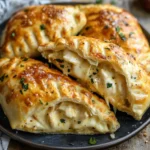 Cheesy Chicken Alfredo Puff Pastry Pockets