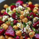 Chickpea Beet and Feta Salad