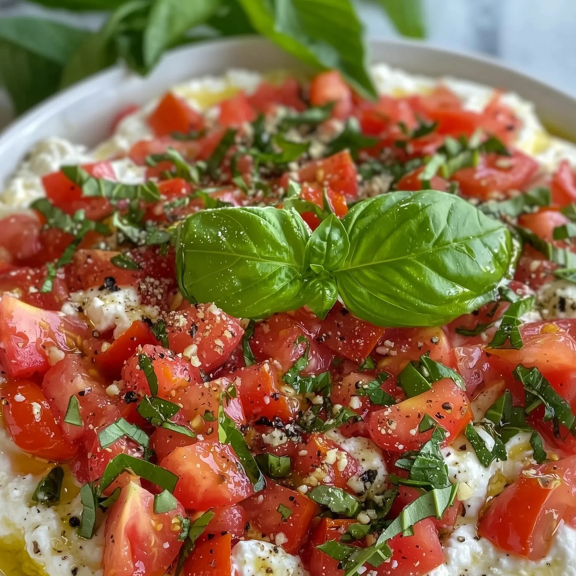 Fresh Ricotta Bruschetta Dip