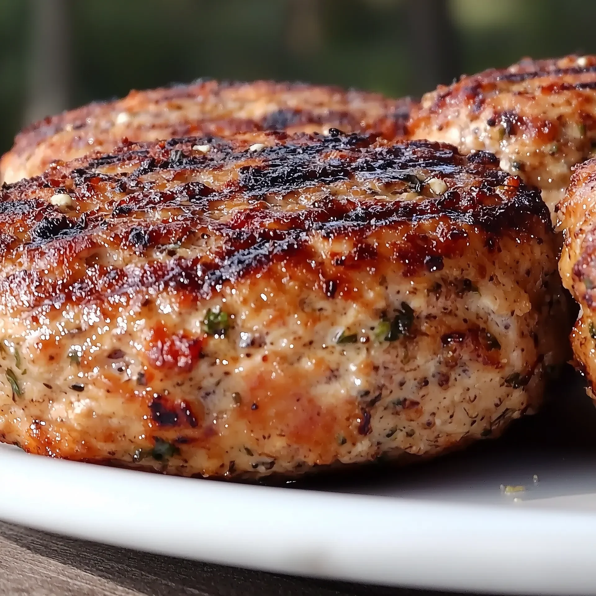 Greek Chicken Burgers with Feta