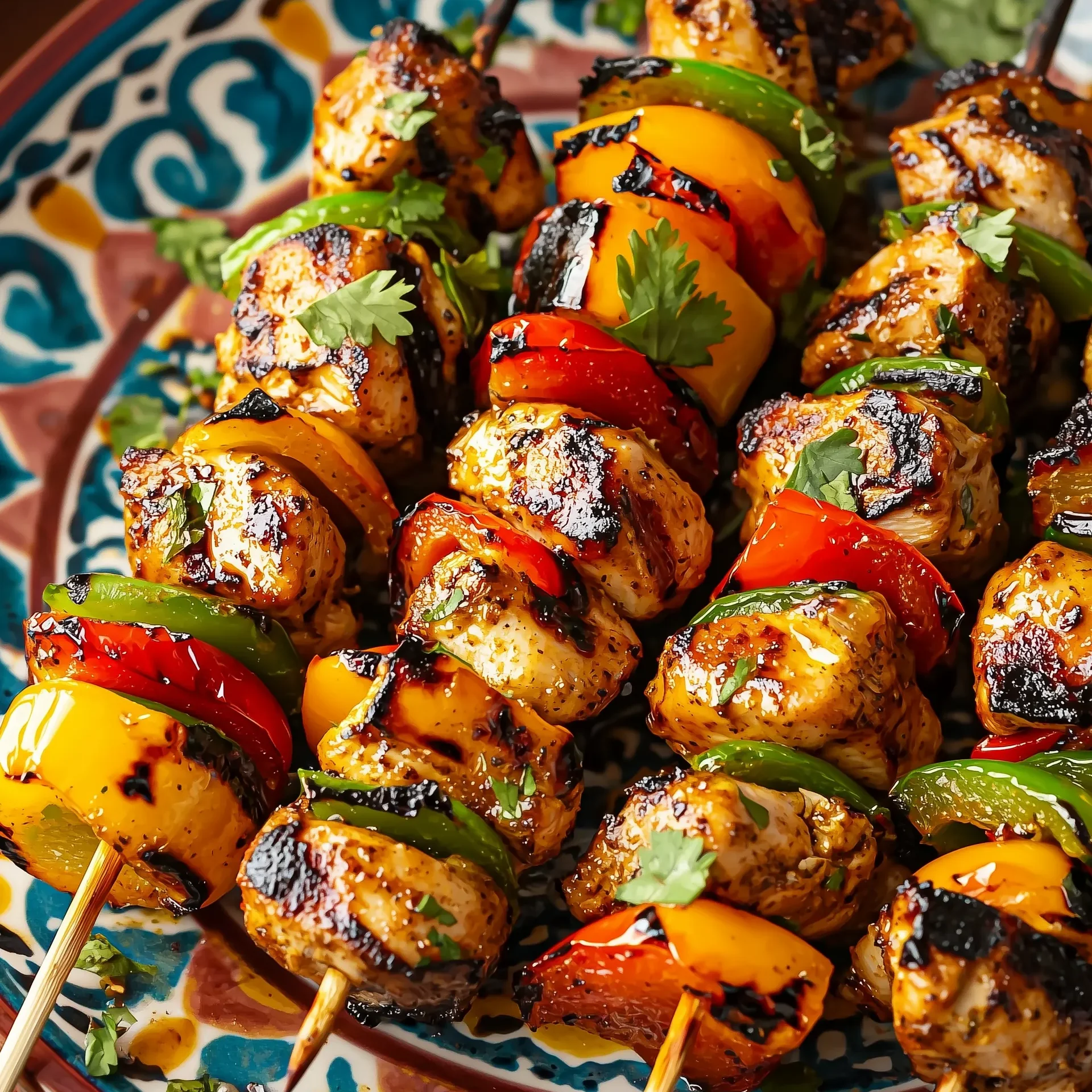 Grilled Mexican Chicken Skewers