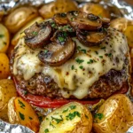 Mushroom & Swiss Burger Foil Packets