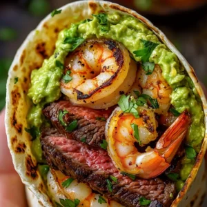 Surf & Turf Guacamole Wrap