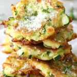 Zucchini Parmesan Cheese Fritters