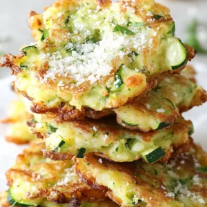 Zucchini Parmesan Cheese Fritters